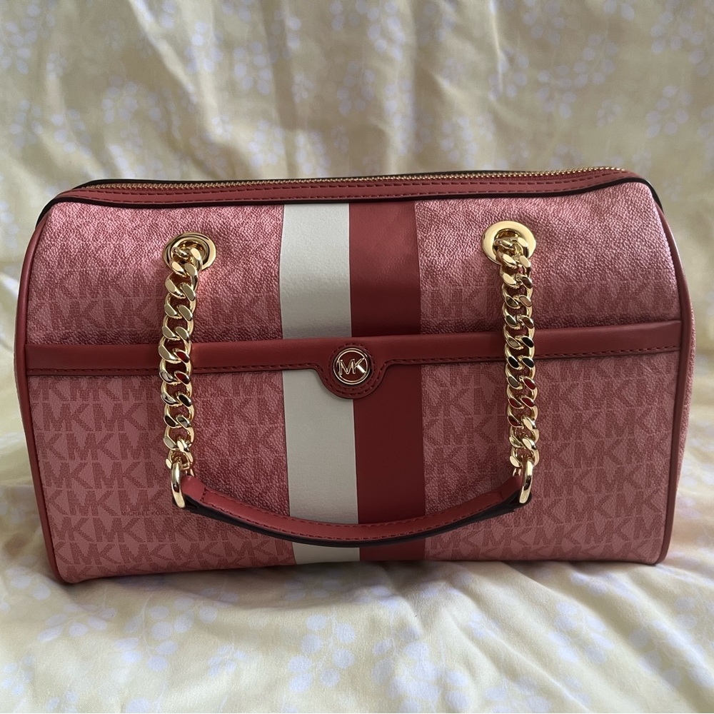 Michael Kors Blaire Logo Medium Duffle Satchel, New with Tag